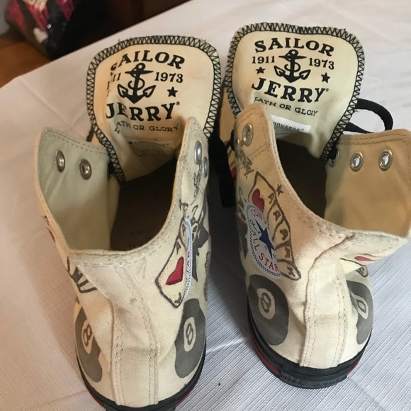 Sailor Jerry Converse Size 9 - Picture 3 of 4